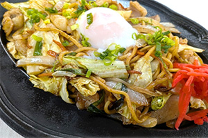 ホルモン焼きそば